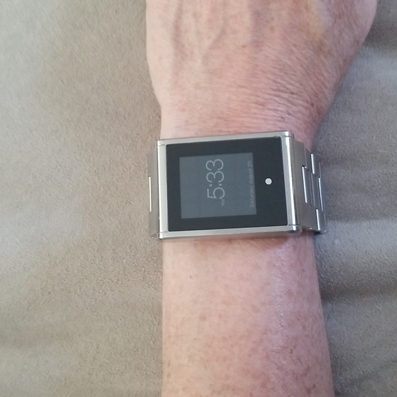 Unisex PHOSPHOR Touch Time E-ink Stainless Watch Rare - Picture 7 of 7
